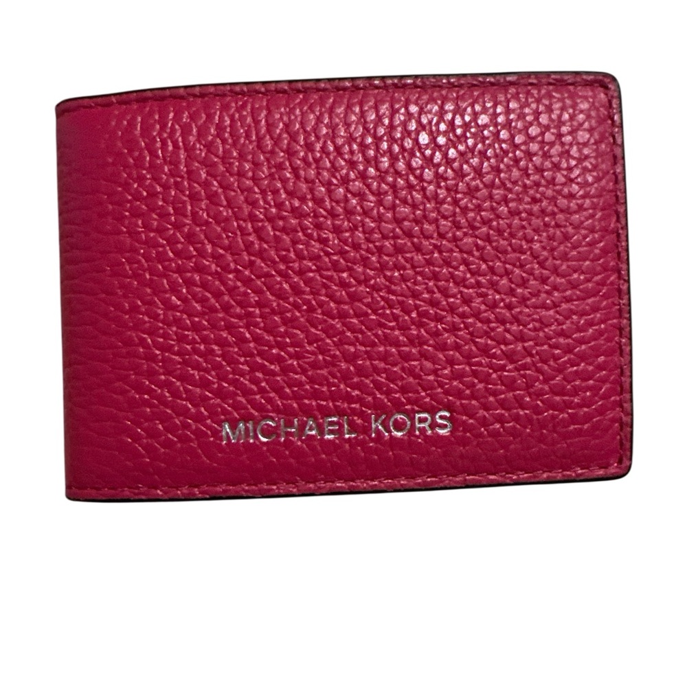 Michael Kors red Leather Card Holder